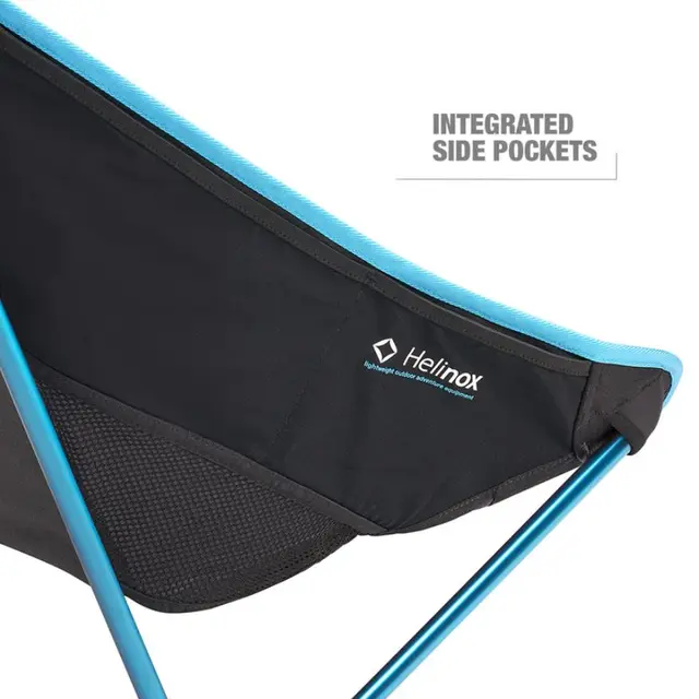 Helinox Chair Two Black/Cyan Blue Superdigg turstol til all slags bruk 
