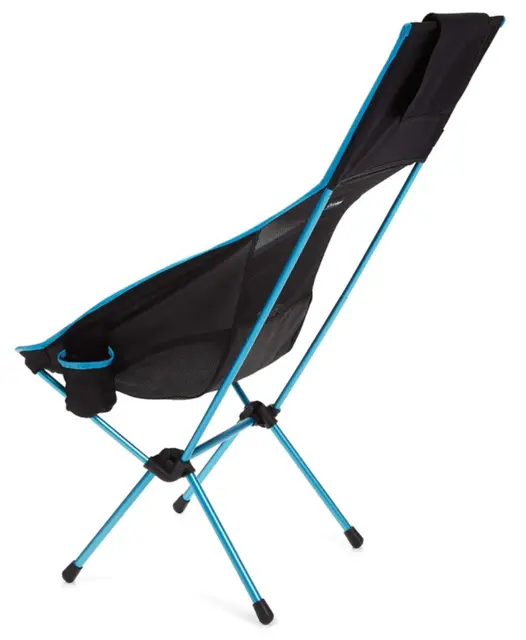 Helinox Savanna Chair Black/Blue Stol med høy rygg og bredere sete 