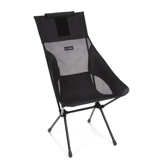 Helinox Sunset Chair All Black Høy og komfortabel stol 