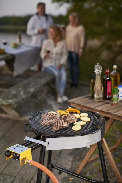 Hällmark Grillplate Støpejern ø 42cm Laga maten ute! 