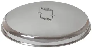 H&#228;llmark Lokk til stekehelle Rostfritt lock h&#229;ller maten varm