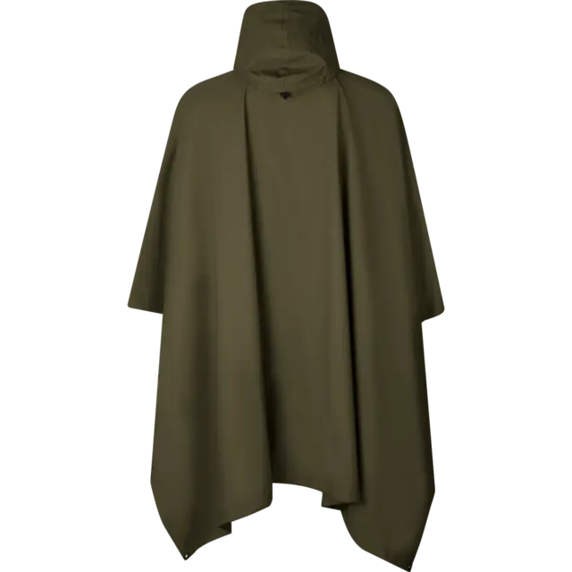 Seeland Taxus rain Poncho Pine Green Komprimerbar och vattentät regnponcho 