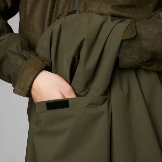 Seeland Taxus rain Poncho Pine Green Komprimerbar och vattentät regnponcho 