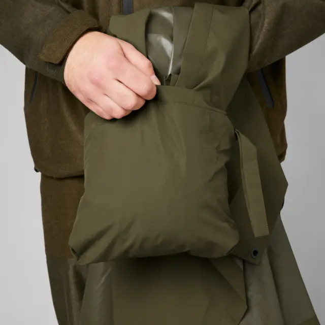 Seeland Taxus rain Poncho Pine Green Komprimerbar och vattentät regnponcho 