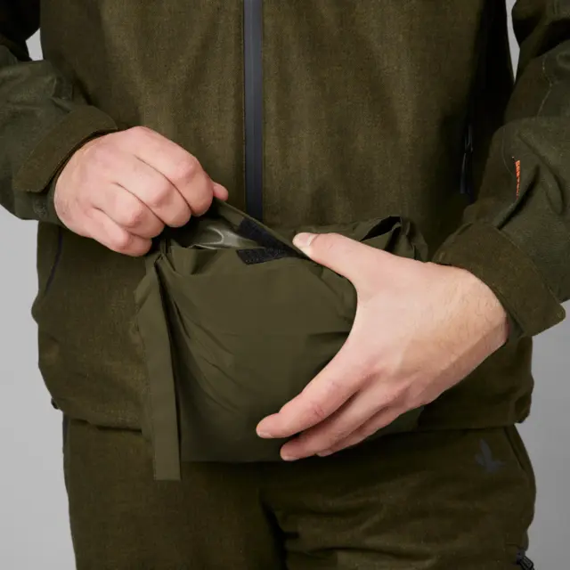 Seeland Taxus rain Poncho Pine Green Komprimerbar och vattentät regnponcho 