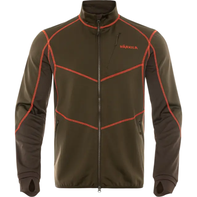 Härkila Scandinavian fleece jacka Willow Green/Shadow Brown M 