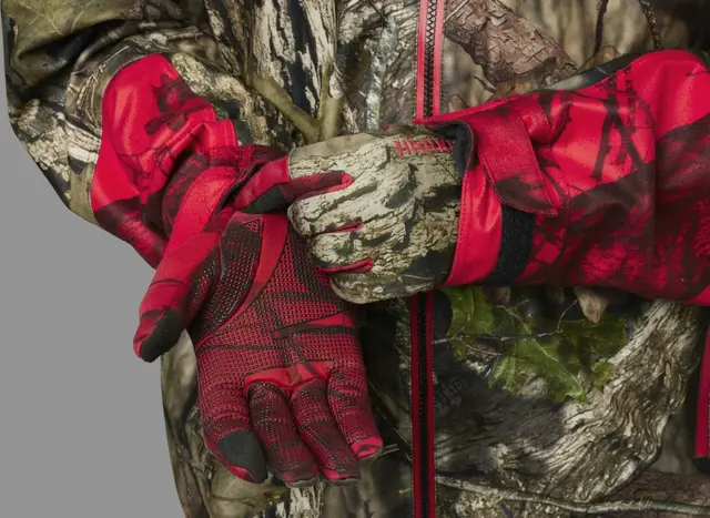 Härkila Moose Hunter 2.0 fleeceglove M MossyOak Break-Up Country/MossyOak Red 