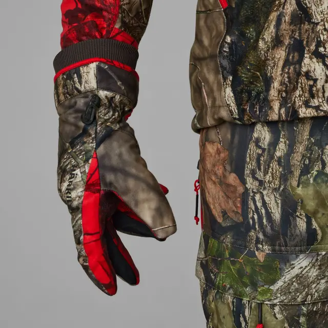 Härkila Moose Hunter 2.0 GTX Gloves M MossyOak Break-Up Country/MossyOak Red 