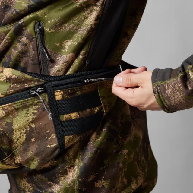 Härkila Deer Stalker camo waist pack AXI S MSP Forest green 4 L 