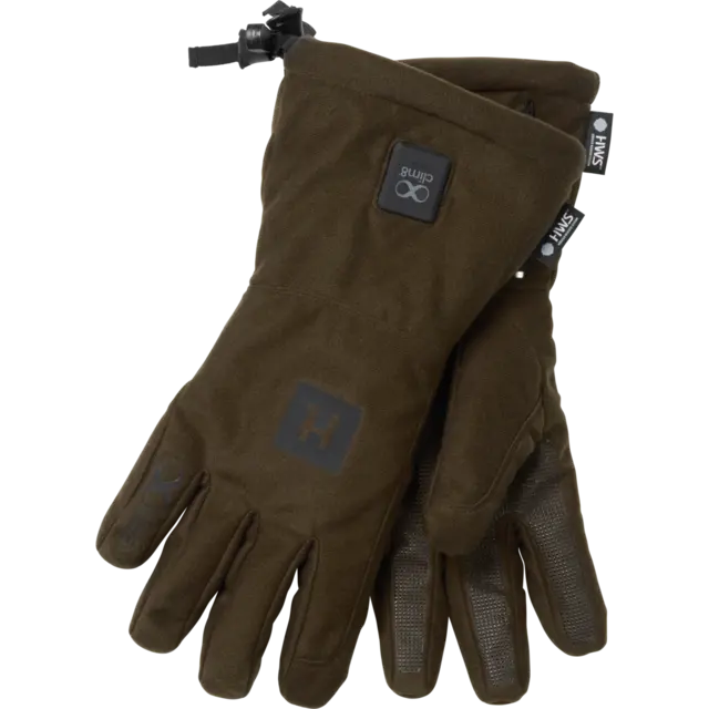 Härkila clim8 HWS gloves Brun M Reglerar automatiskt värmen i handskarna 