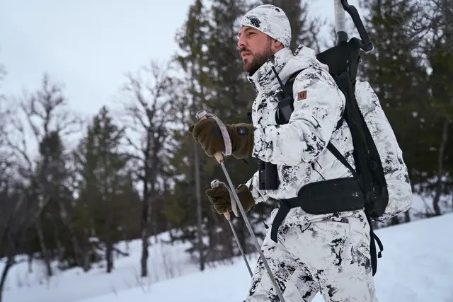 Härkila clim8 HWS gloves Brun M Reglerar automatiskt värmen i handskarna 