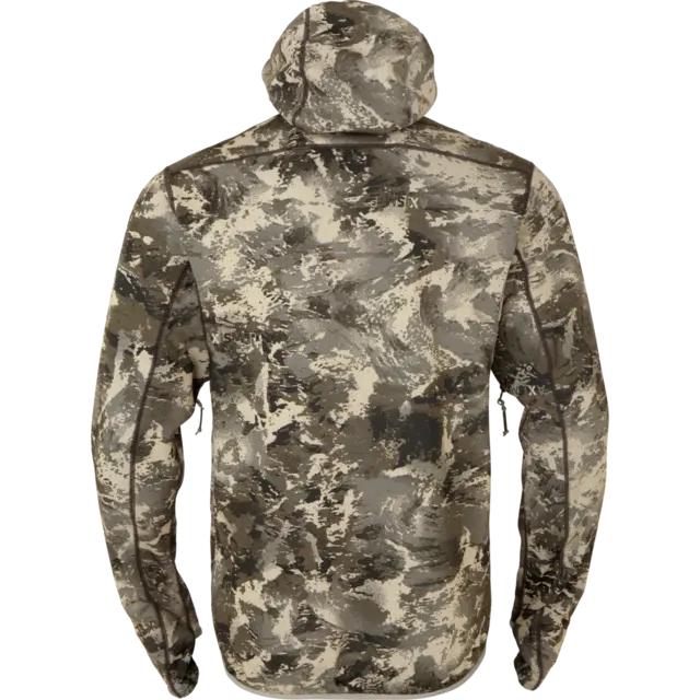 Härkila Mountain Hunter Expedition M Fleece Hoodie med glidelås og hette 