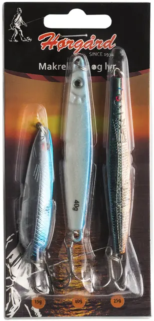 Hørgård makril och sej Skeddragskit 3st För makrill, sej och lyra i havet. 