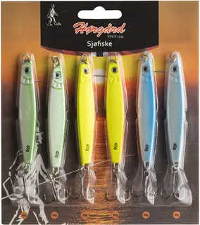 H&#248;rg&#229;rd Sj&#246;fiske skeddragskit 6-pack 40g Klassiska skeddrag i popul&#228;ra f&#228;rger