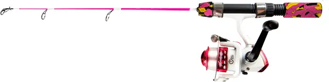 iFish X-Wand 20'' Rosa Pimpelcombo med haspelrulle 