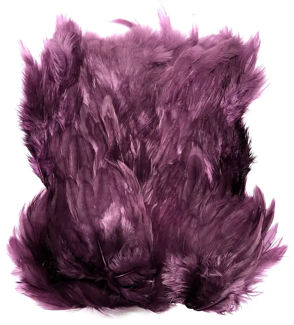 Softhackle patch Claret Supermjuka hackles 