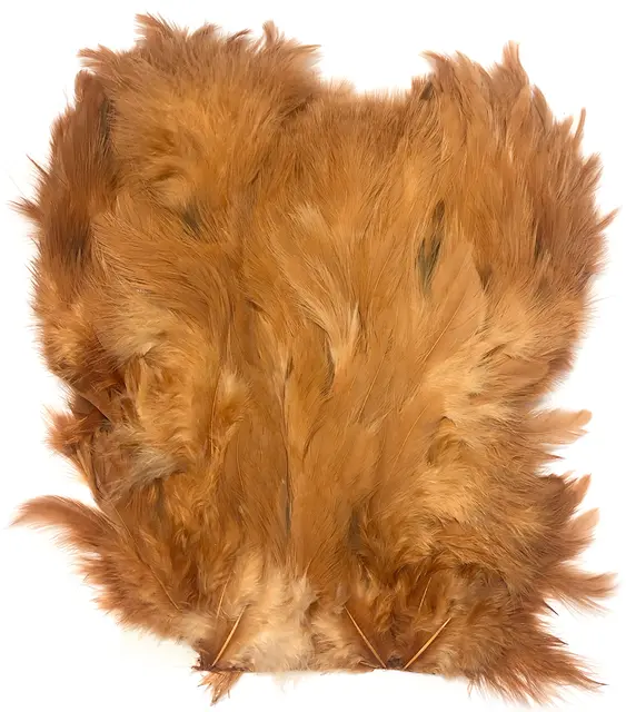 Softhackle patch Ginger Supermjuka hackles 