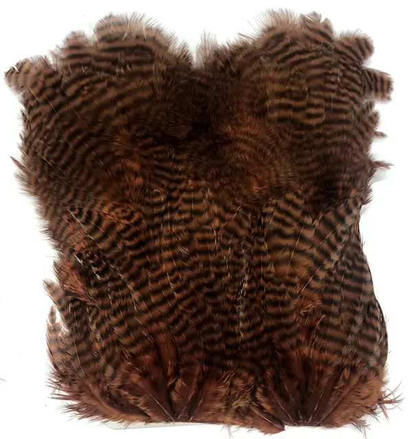 Softhackle patch Grizzly Ginger Supermjuka hackles 