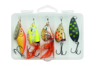 Kinetic River Lake Mix Skeddrag och spinner set 5-pack