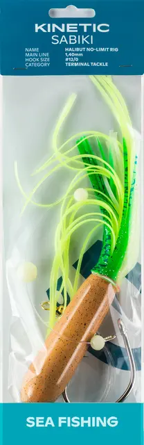 Kinetic Sabiki Halibut No-Limit #12/0 UV Squid 