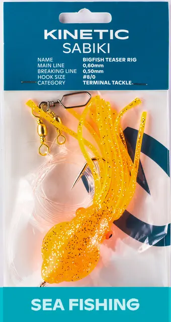 Kinetic Sabiki BigFish Teaser #8/0 Pink/Glow 