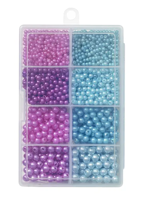 Kinetic Pearl Beads Kit Flytkulor, Purple/Light Blue 
