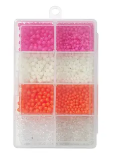 Kinetic Inline Beads Kit Flytkulor, Pink/Fluo/Glow/Clear