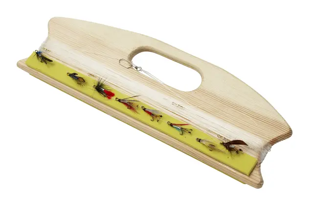 Kinetic Minken fiskeharpa Med lina och 8 flugor 