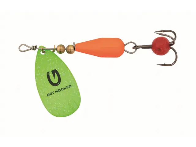 Kinetic Droopy 8g Grønn/Orange Grym spinnare 
