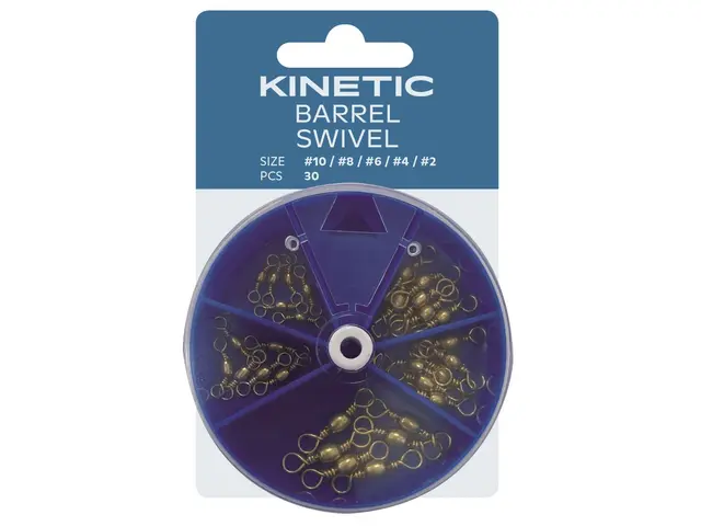 Kinetic Barrel Swivel Assortment 30pk 