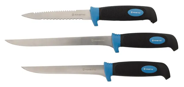 Kinetic SS Filleting Knife Set Knivset för att ta vara på fångsten 