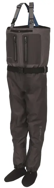 Kinetic X5 StockingFoot Boulder Grey S 5-lagers Vadarbyxor med Neoprensocka 