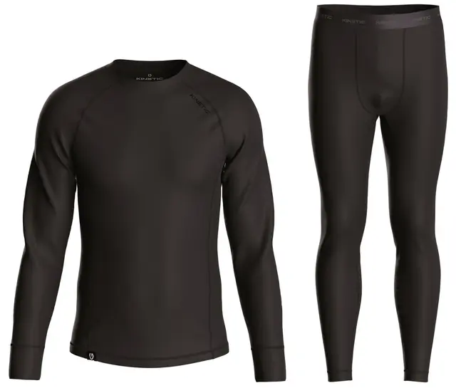 Kinetic Base Layer Set Black S Perfekt fuktavledande underklädesset 