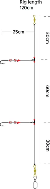 Kinetic Sabiki Advanced 360 #1/0 Pearl 