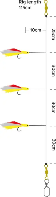 Kinetic Sabiki Hokkai #2/0 Green 