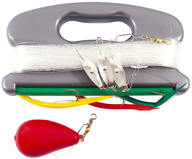 Kinetic Devilfish fiskeharpa 3st gummimask + 3 blanka drag 