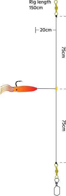 Kinetic Sabiki BigFish Teaser #8/0 Pink/Glow 