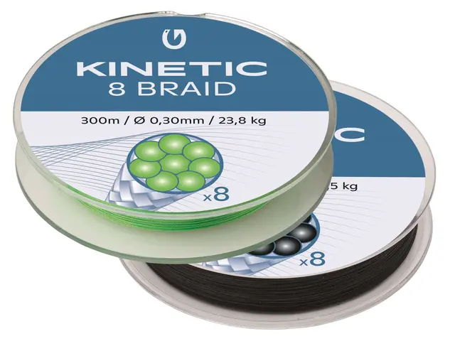 Kinetic 8 Braid 150m 0,12mm/9,6kg Black 