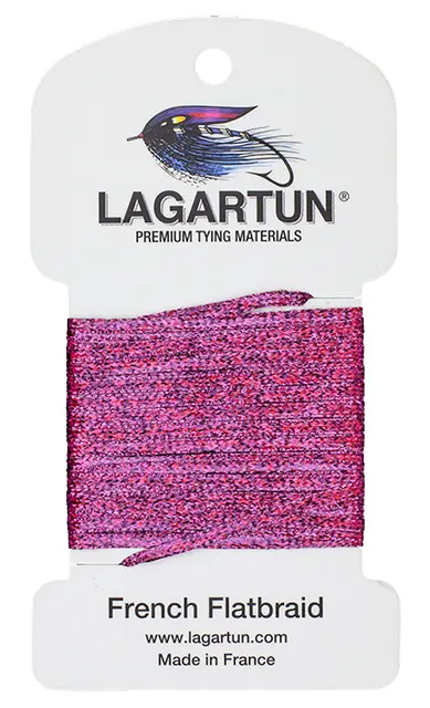 Lagartun Flatbraid Fuchsia Holo 5mm bred 
