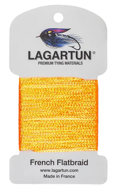 Lagartun Flatbraid Fluo Orange 5mm bred 