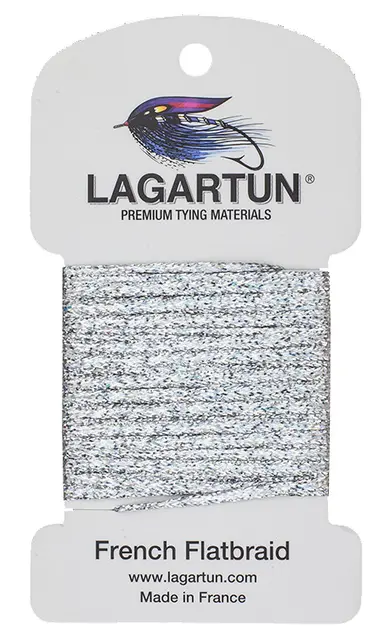 Lagartun Flatbraid Varigated Silver 5mm bred 