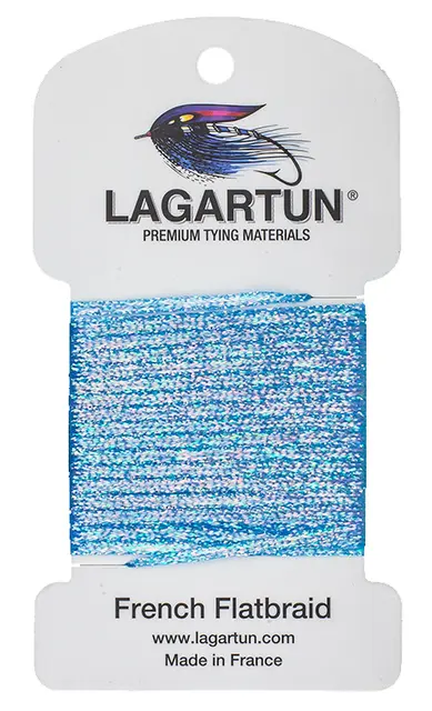 Lagartun Flatbraid Sky blue 5mm bred 