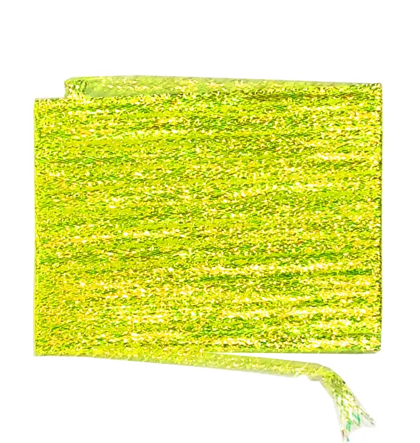 Lagartun Flatbraid Fluo Yellow 5mm bred 