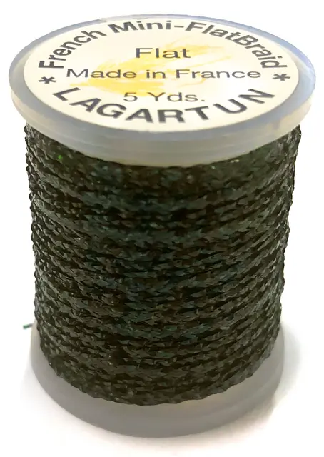 Lagartun Mini-Flatbraid Dark Peacock 