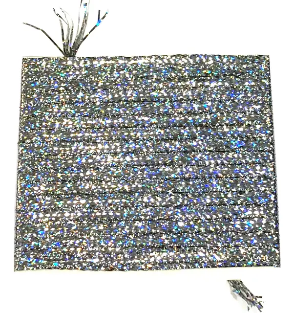 Lagartun Flatbraid Silver Holo 5mm bred 