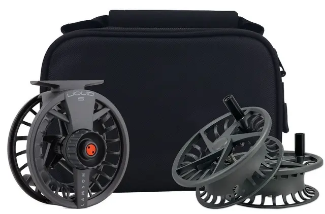 Lamson Liquid S 3-pack Smoke -3+ Fluesnelle med to ekstra spoler 