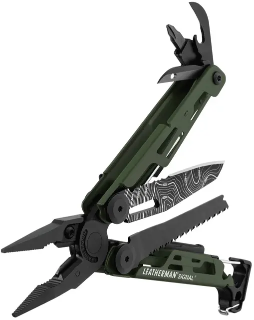 Leatherman Signal Topo med väska Multiverktyg, Innehåller 19 verktyg 