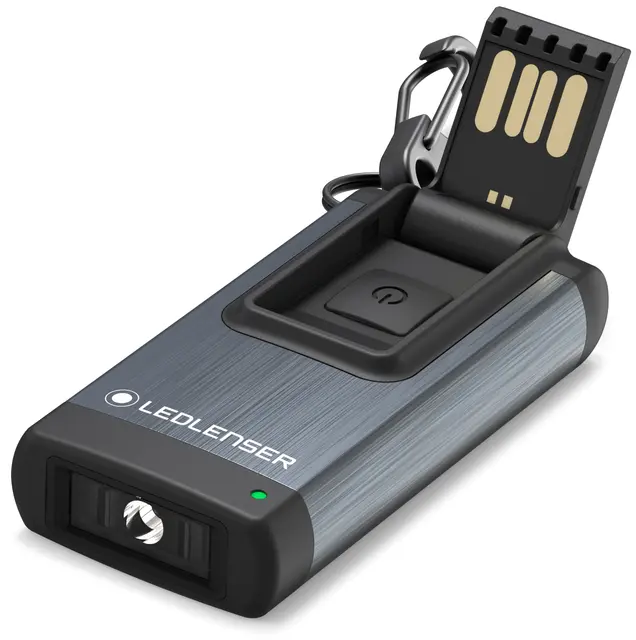 LED Lenser K4R Nyckelringslampa Black Uppladdningsbar med hela 120 lumen 