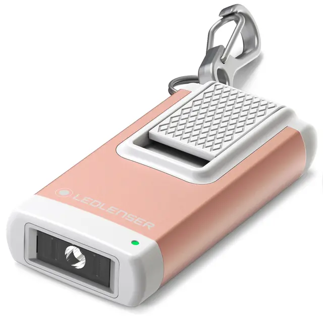 LED Lenser K4R Nyckelringslampa RoseGold Uppladdningsbar med hela 120 lumen 