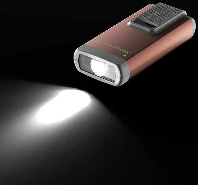 LED Lenser K6R Nyckelringslampa RoseGold Uppladdningsbar med hela 400 lumen 